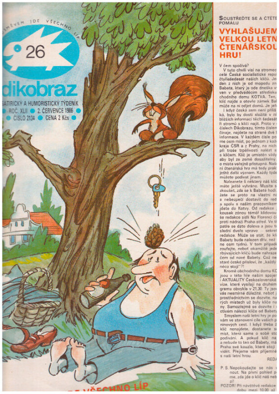 Dikobraz 26, 2. července 1986